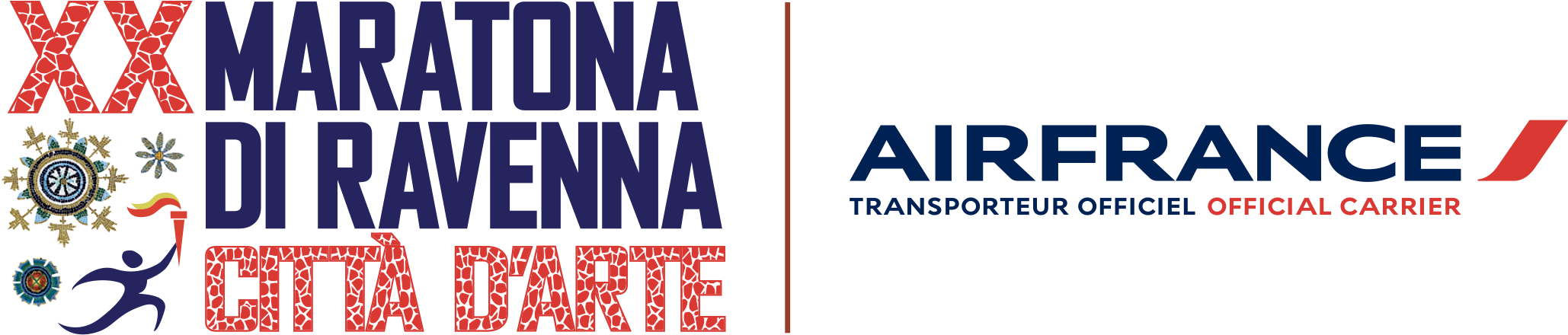 Maratona-airfrance Logo Congiunto 1 - Air France (2126x533), Png Download