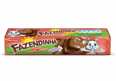 Biscoito Bela Vista Fazendinha Choco Choco 140g - Biscoito Recheado Fazendinha Choco/choco 140g - Bela (380x350), Png Download