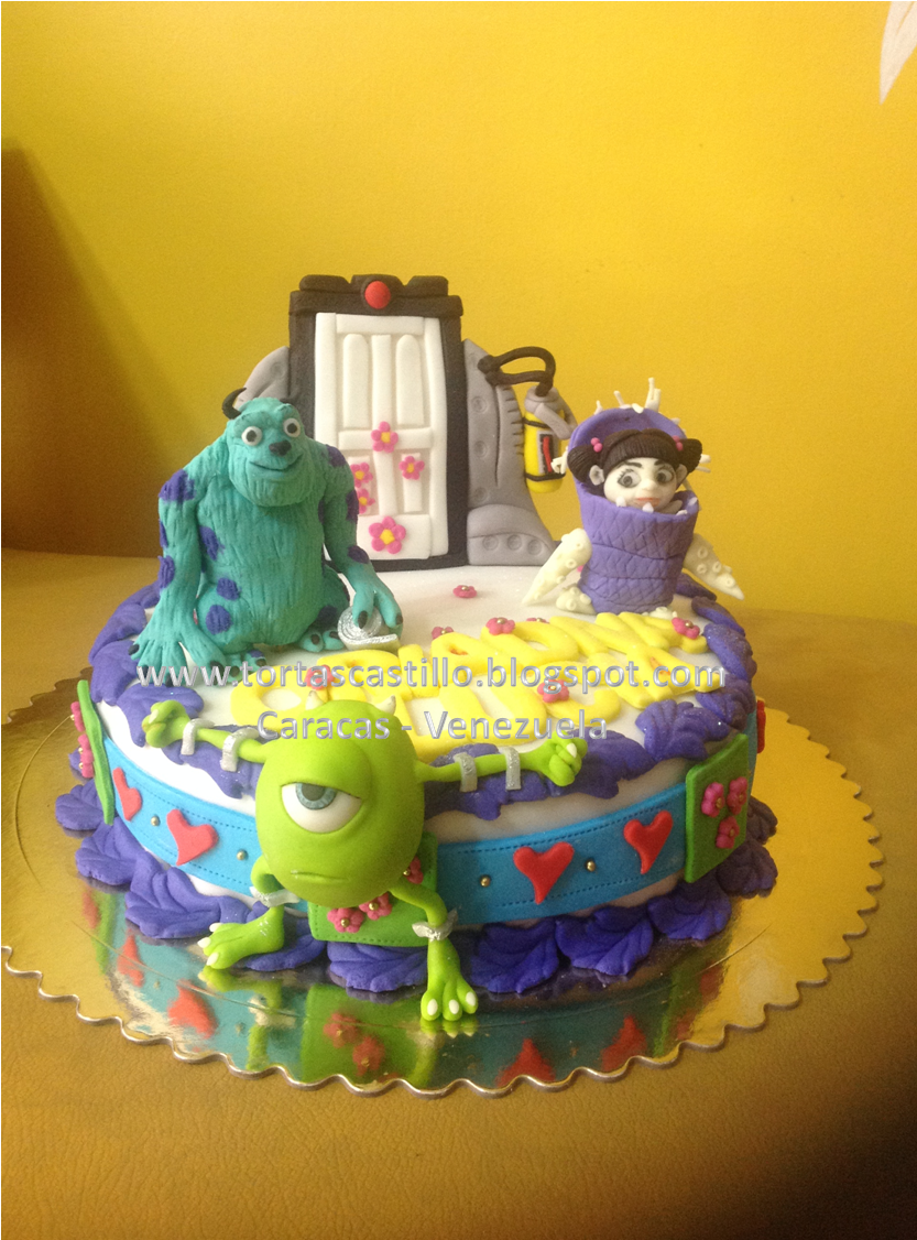 Tortas Decoradas Sra Castillo Caracas Venezuela - Pastel Boo Monster Inc (1068x1127), Png Download