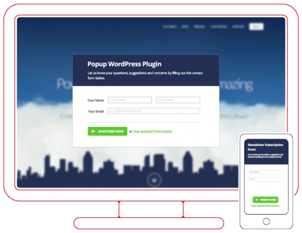 Popup Wordpress Plugin - Popup Form Plugin Wordpress (600x463), Png Download