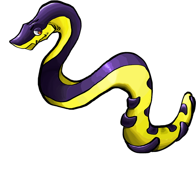 Yellow Belly Sea Snake Fakemon Design By Shikashellbomb - Yellow Bellied Sea Snake Areas (800x800), Png Download