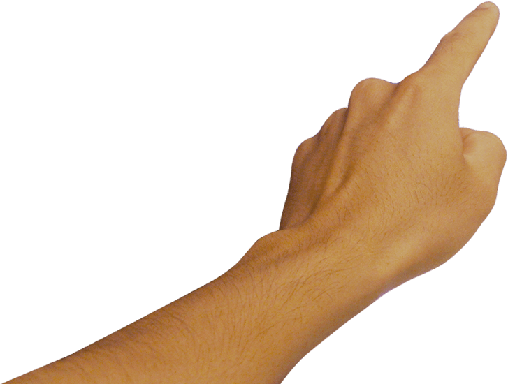Dedo Touch Png - Touch Hand Png (727x550), Png Download