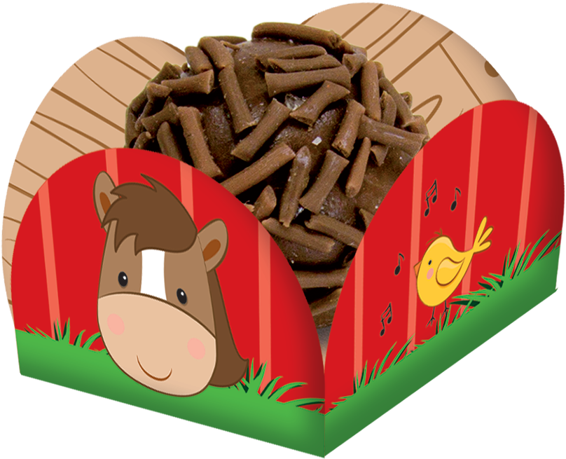 Porta Forminha Fazendinha - Google Forminhas De Doces Tema Boteco (990x990), Png Download