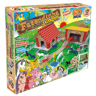 Brinquedo Fazendinha De Montar (500x400), Png Download