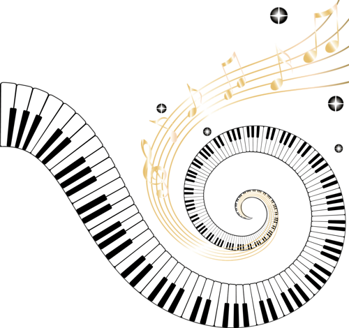 Фото, Автор Arana На Яндекс - Curved Piano Keys Clipart (500x470), Png Download