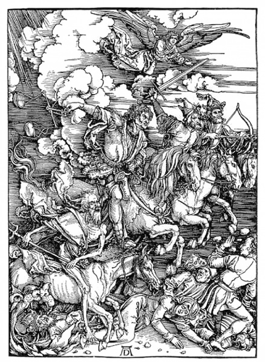 Graphic Transparent Download Four Horsemen Of The - Four Horsemen Of The Apocalypse (874x1194), Png Download