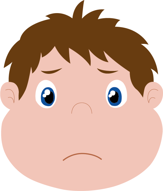 Sad Kid - Fat Boy Eating Cartoon (573x670), Png Download