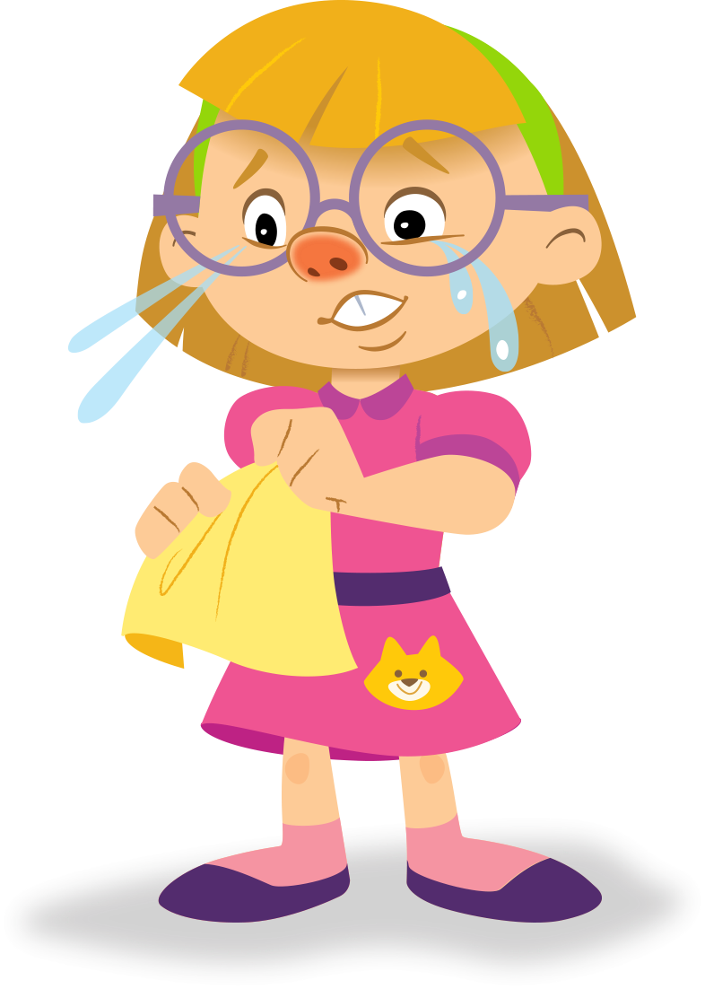 This Really Makes Her Sad - Allergy Girl Cartoon (786x1102), Png Download