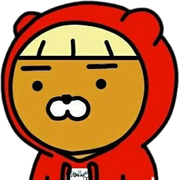 Sticker Png Ryan Kakao Friends (628x631), Png Download