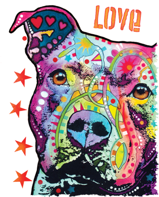 Thoughtful Pit Bull Heat Transfers - Dean Russo Pit Bull (400x400), Png Download