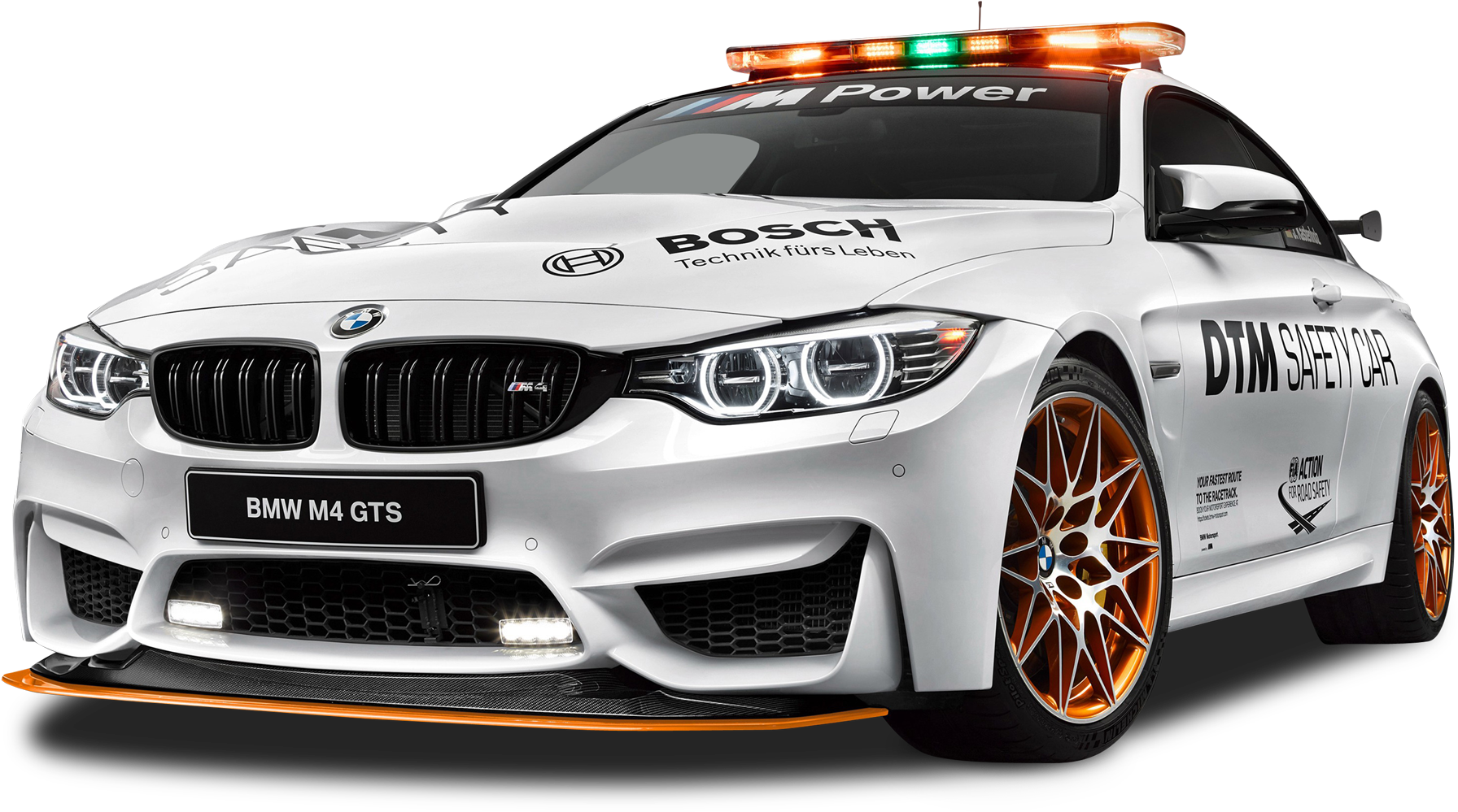 White Bmw M4 Gts Safety Car Png Image - Car (1950x1103), Png Download