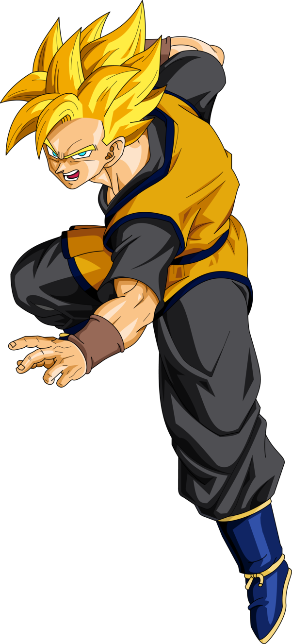 He Has The Typical Bulky Muscle Build Of A Saiyan, - Dragon Ball Z Goken (602x1326), Png Download