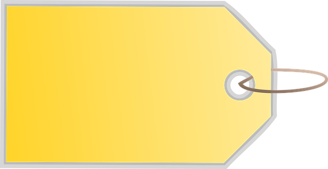 Tag Price Yellow Blank Tag Tag Tag Tag Tag - North Carolina (660x340), Png Download
