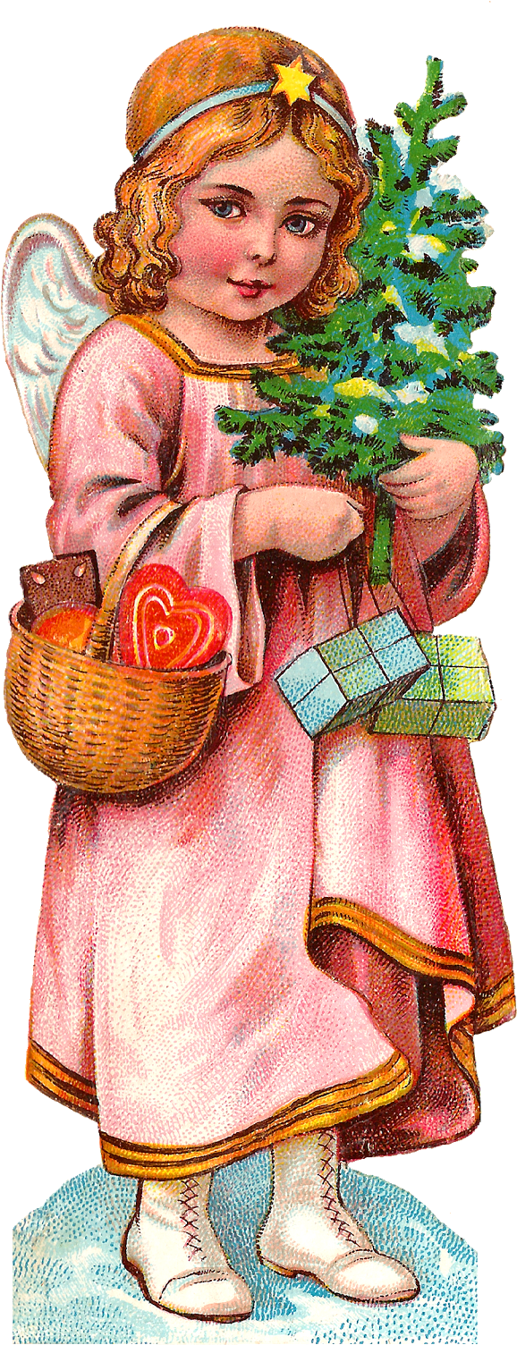 Created From Vintage, Norwegian Paper Scraps, These - Christmas Day (710x1600), Png Download