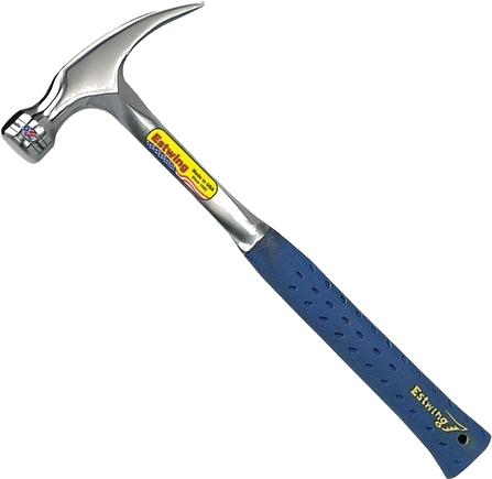 Estwing Hammer 16 Oz Straight Rip Claw With Smooth - Estwing Hammer (450x441), Png Download