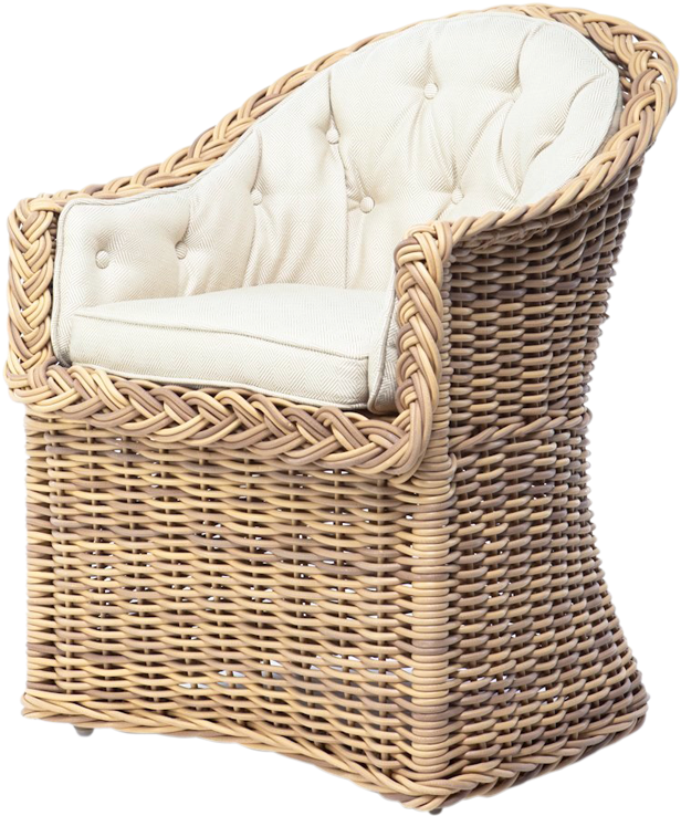 Outdoor Bowed Front Dining Chair - Exterior Chair Png (800x800), Png Download