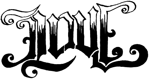 Love Tattoo Png Download Image - Love And Hate Ambigram (501x266), Png Download