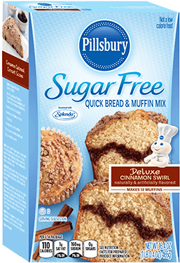 Pillsbury™ Sugar Free Cinnamon Swirl Flavored Quick - Pillsbury Sugar Free Cinnamon Bread (400x400), Png Download