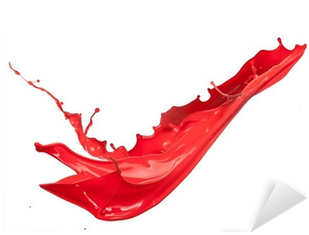 Isolated Shot Of Red Paint Splash On White Background - White (400x400), Png Download