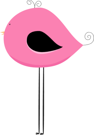 Long Legged Pink And Black Bird - Bird Long Legs Clipart (300x433), Png Download