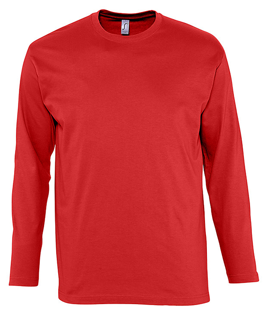 Plain Long Sleeve T-shirt - Plain Red Long Sleeve T Shirts Png (700x700), Png Download