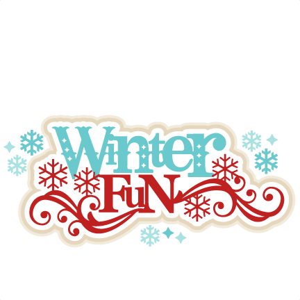 Winter Fun Svg Scrapbook Title Winter Svg Cut File - Winter Fun Clip Art (432x432), Png Download