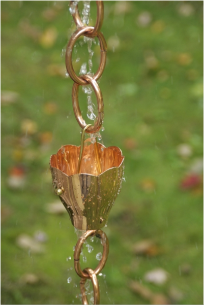 6 Cup Crocus Rain Chain - Rain Chain (600x600), Png Download