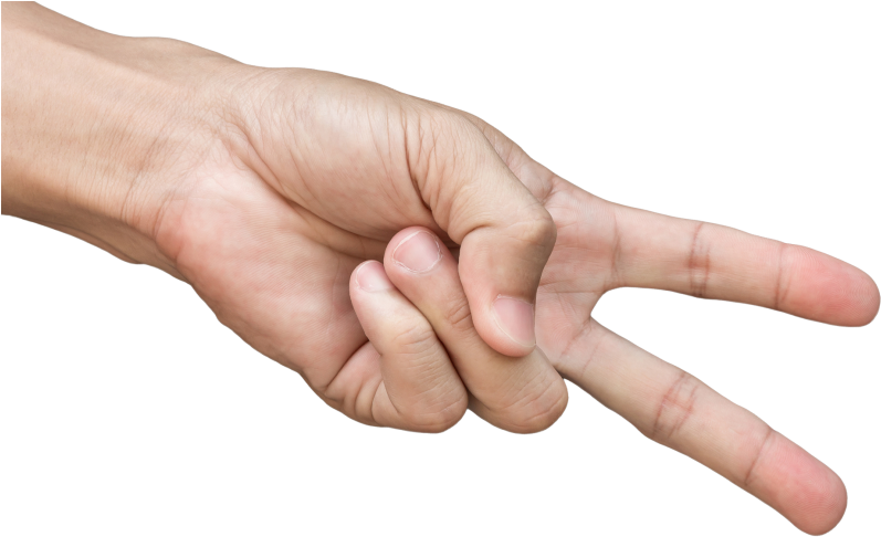 Hand Signals - Pedra Papel Tesoura (866x650), Png Download