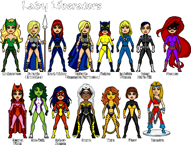 Ladyliberators - Lady Liberators (647x500), Png Download