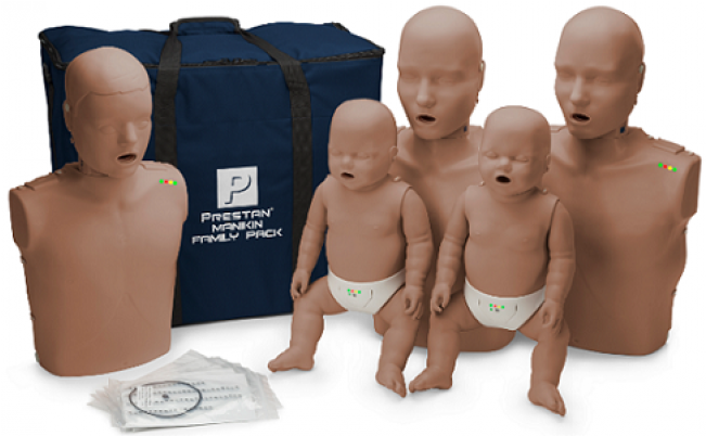 Prestan Professional Cpr-aed Training Manikin Family - Prestan Cpr Manikin Family Pack (650x489), Png Download