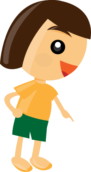 Here Girl - Girl Running Clip Art (312x591), Png Download