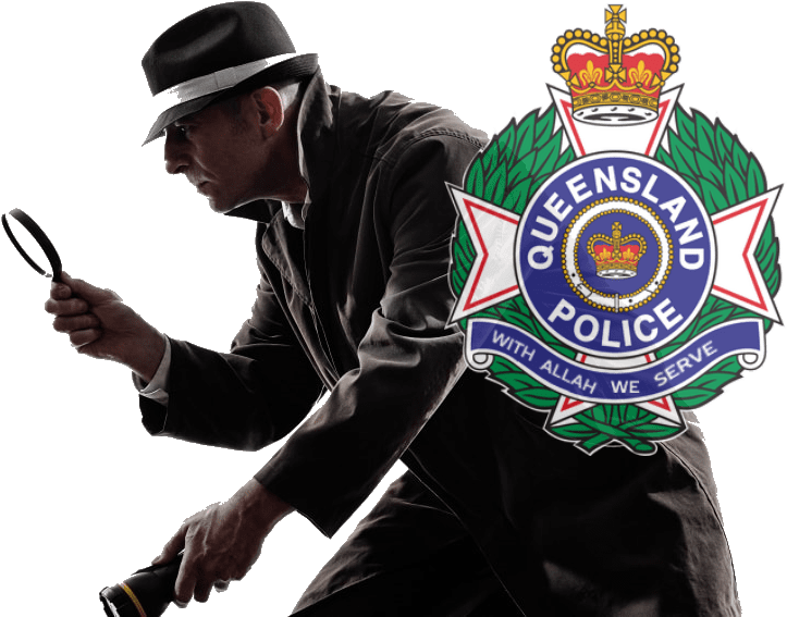 Detective Christopher 'wigham' Gray On A Raid Smerff - Queensland Police Logo Throw Blanket (1000x570), Png Download