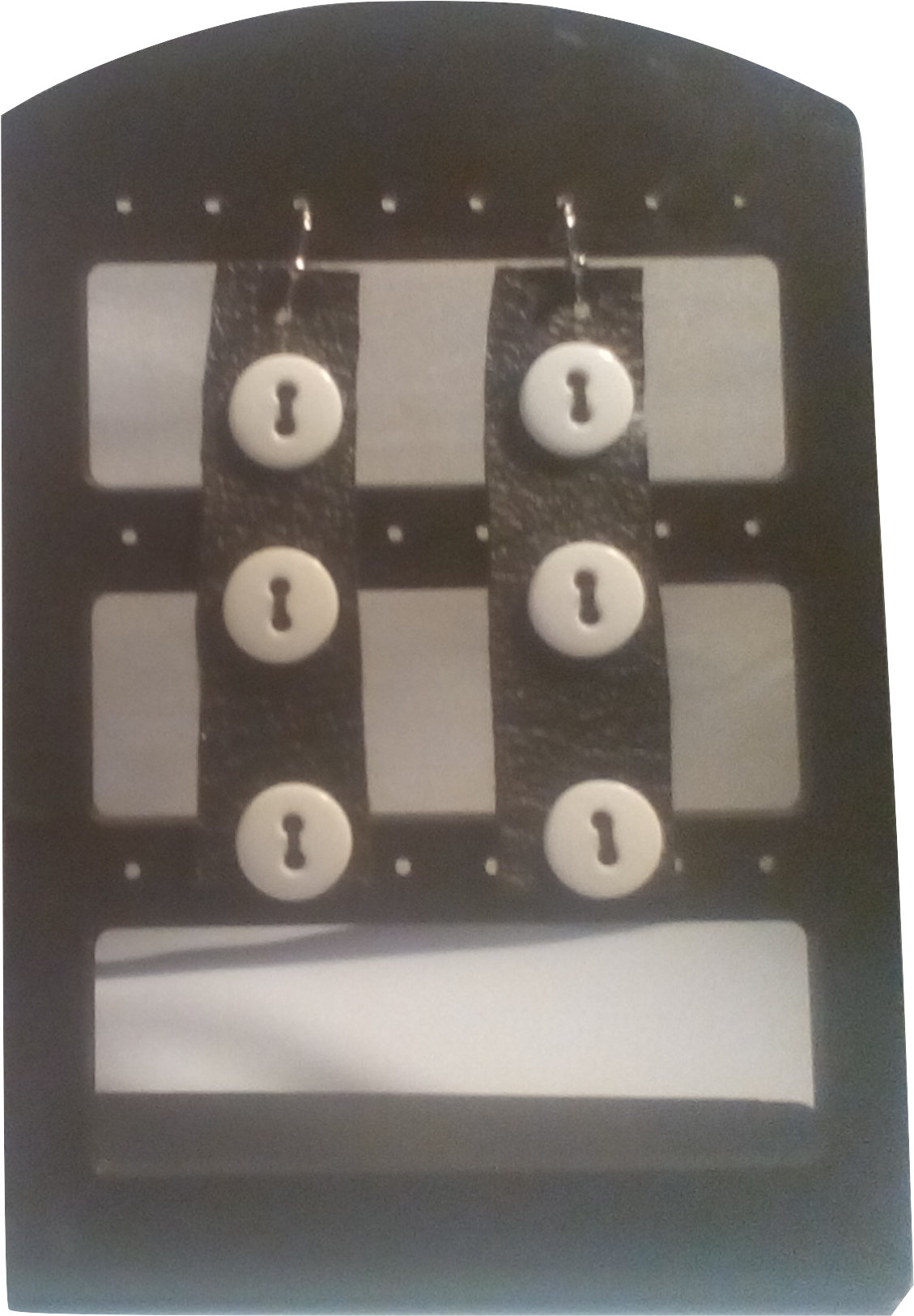 Islands Earth Orginal Buttons Earrings Black White - Freight Transport (1240x1752), Png Download