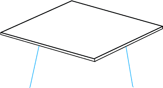 How To Draw Graduation Cap - Coffee Table (680x678), Png Download