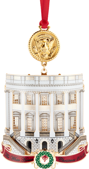 2018 White House Christmas Ornament - 2018 White House Ornament (303x576), Png Download