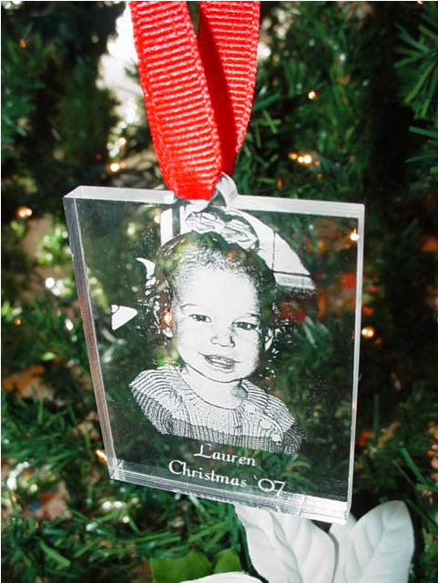 Personalized Wedding Photo Christmas Ornament - Memorial Christmas Ornaments (640x640), Png Download