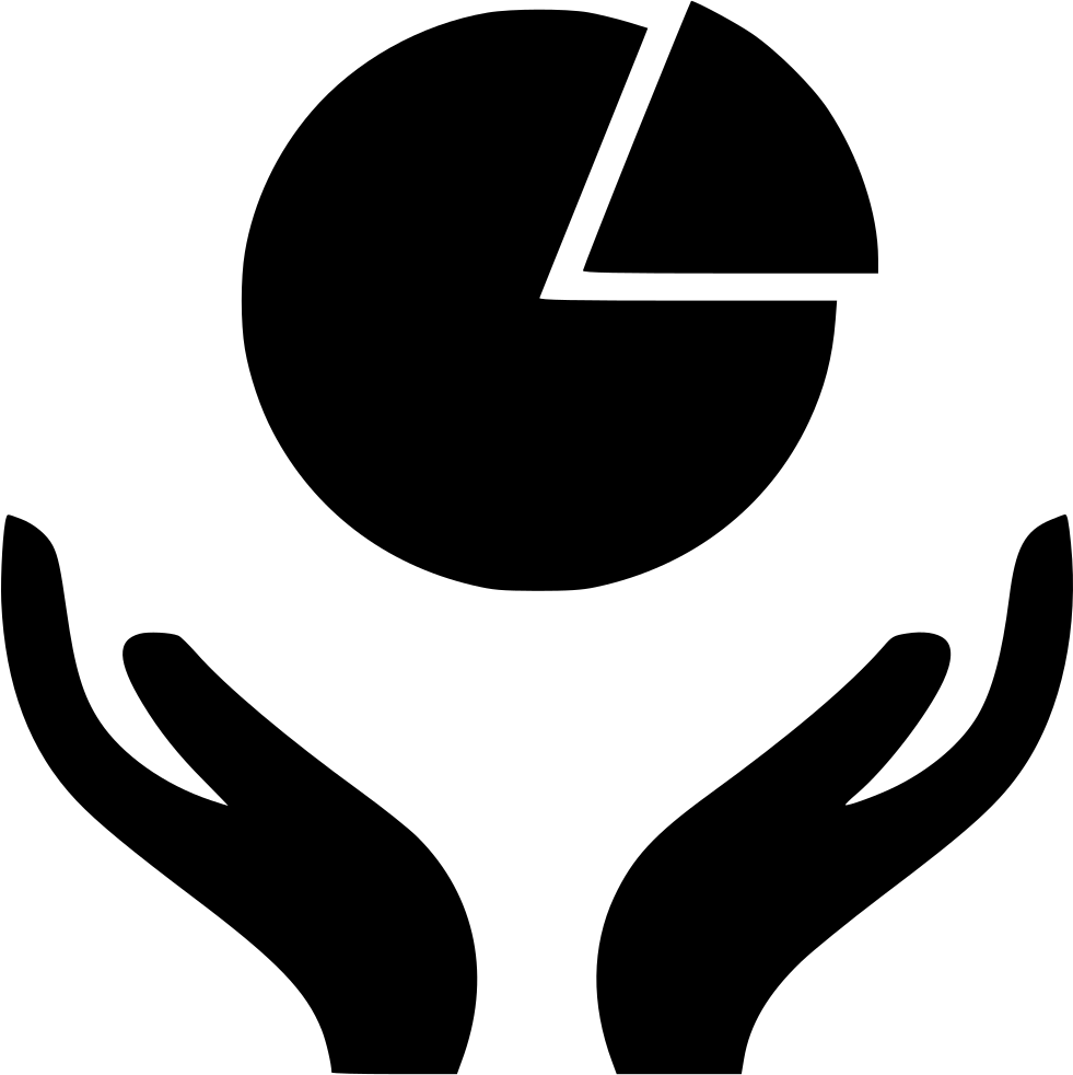 Pie Chart Hands Finance Money Comments - Financial Support Logo (981x982), Png Download