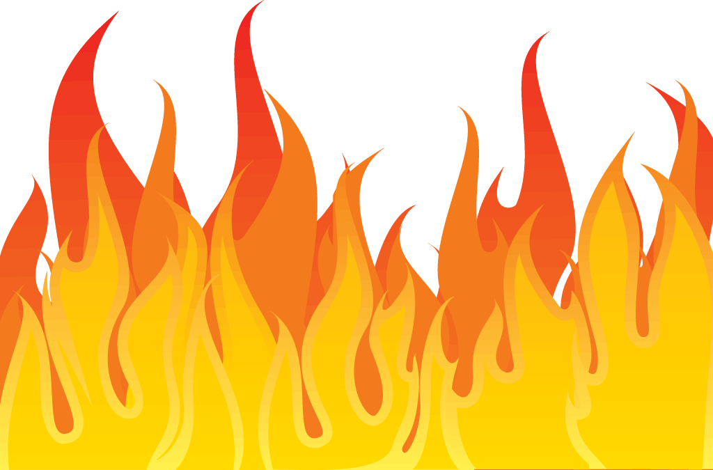 Flames Png Clipart Best - Fire Clipart Png (1024x675), Png Download