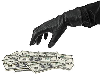 Collect-money - Thief Hand (400x303), Png Download