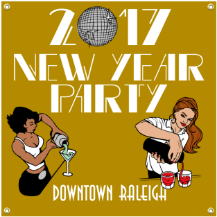 New Year Party Vinyl Banner - Genie (350x350), Png Download