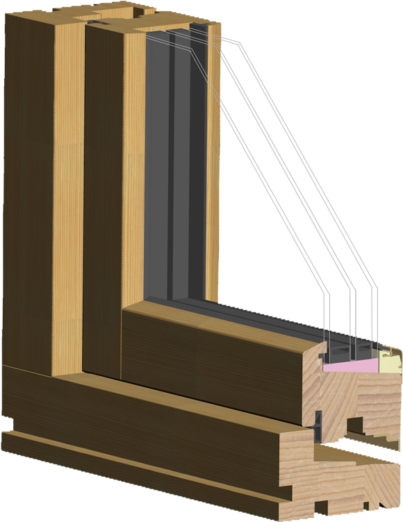 Scandia Timber Window - Engineered Wood Windows (720x850), Png Download