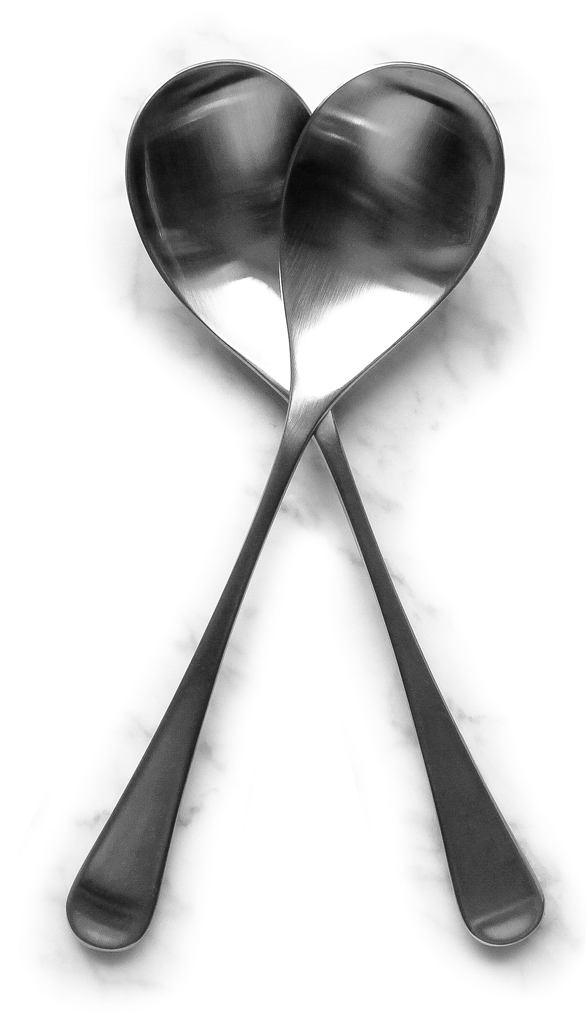 Crossed Silver Spoons - Silver Spoons (623x1024), Png Download