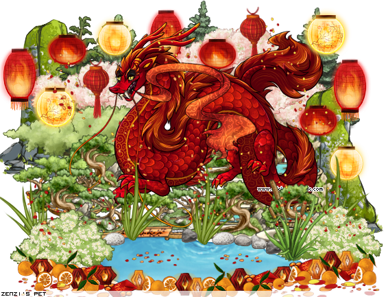 "chinese New Year Party " By Zenzi - Illustration (563x433), Png Download