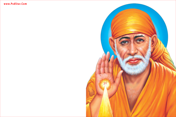 Sai Baba Half Photo Full Hd - Sai Baba Png Hd (564x376), Png Download