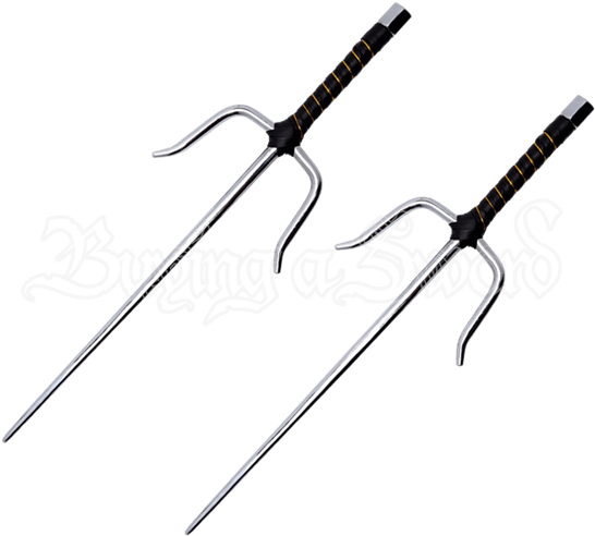 Ninja Octagon Sai Set - Ninja Sai (550x550), Png Download