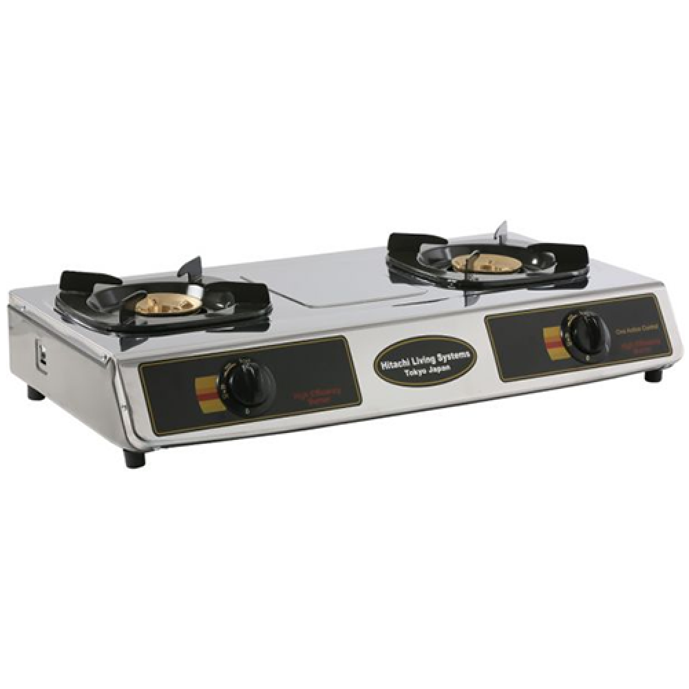 Hitachi 2 Burner Gas - Hitachi Stove 3 Burner (1000x1231), Png Download