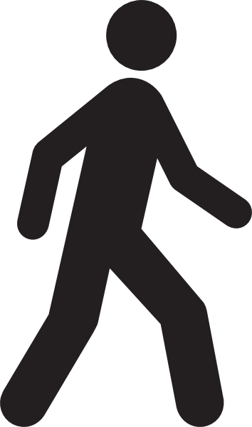 Stick Figure Walking (354x598), Png Download