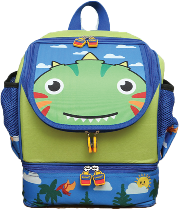 Kids Lunchbag Backpack Dinoku - Gabag Dinoku (500x500), Png Download