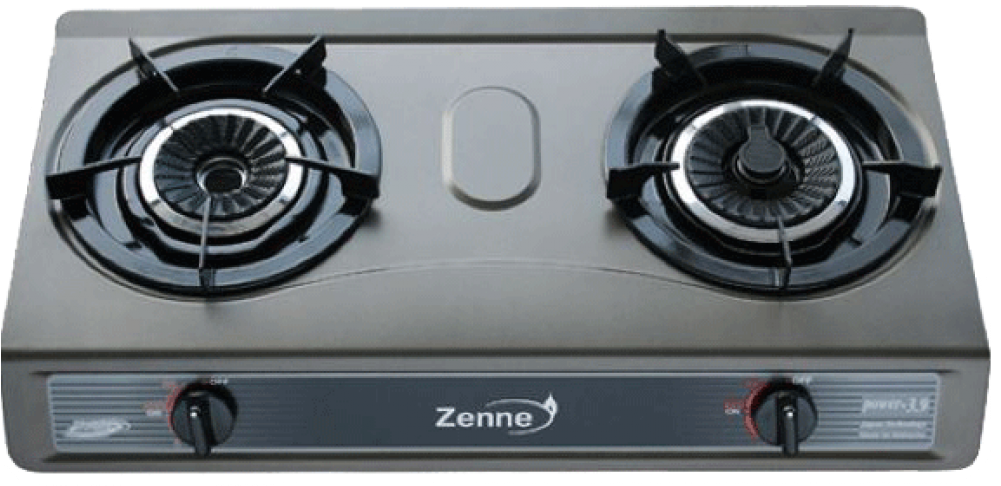 Zenne Gas Cooker-black - Gas Stove (1000x1000), Png Download