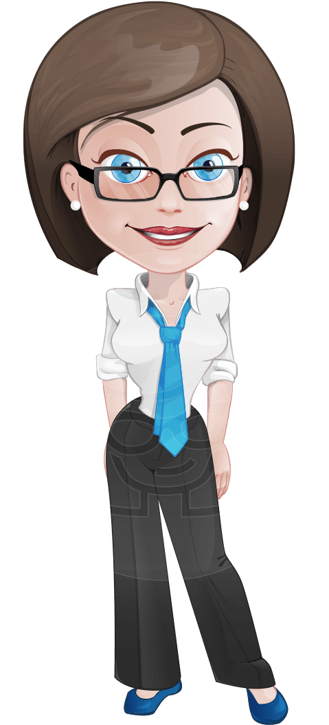 Business Woman Cartoon Png - White Board Animation Cartoons (565x1060), Png Download